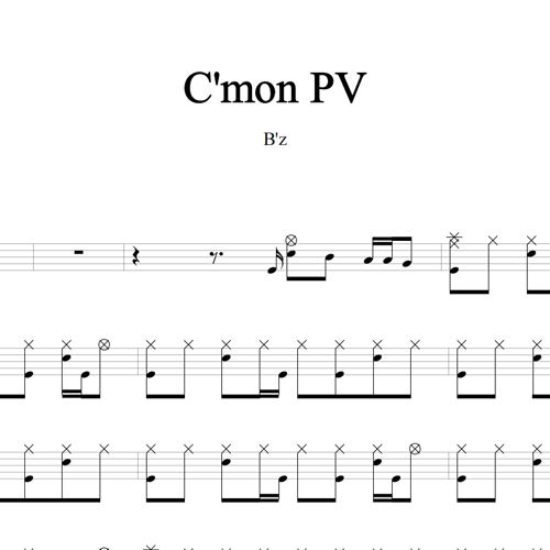 鼓谱*B'Z_C'mon PV.asp